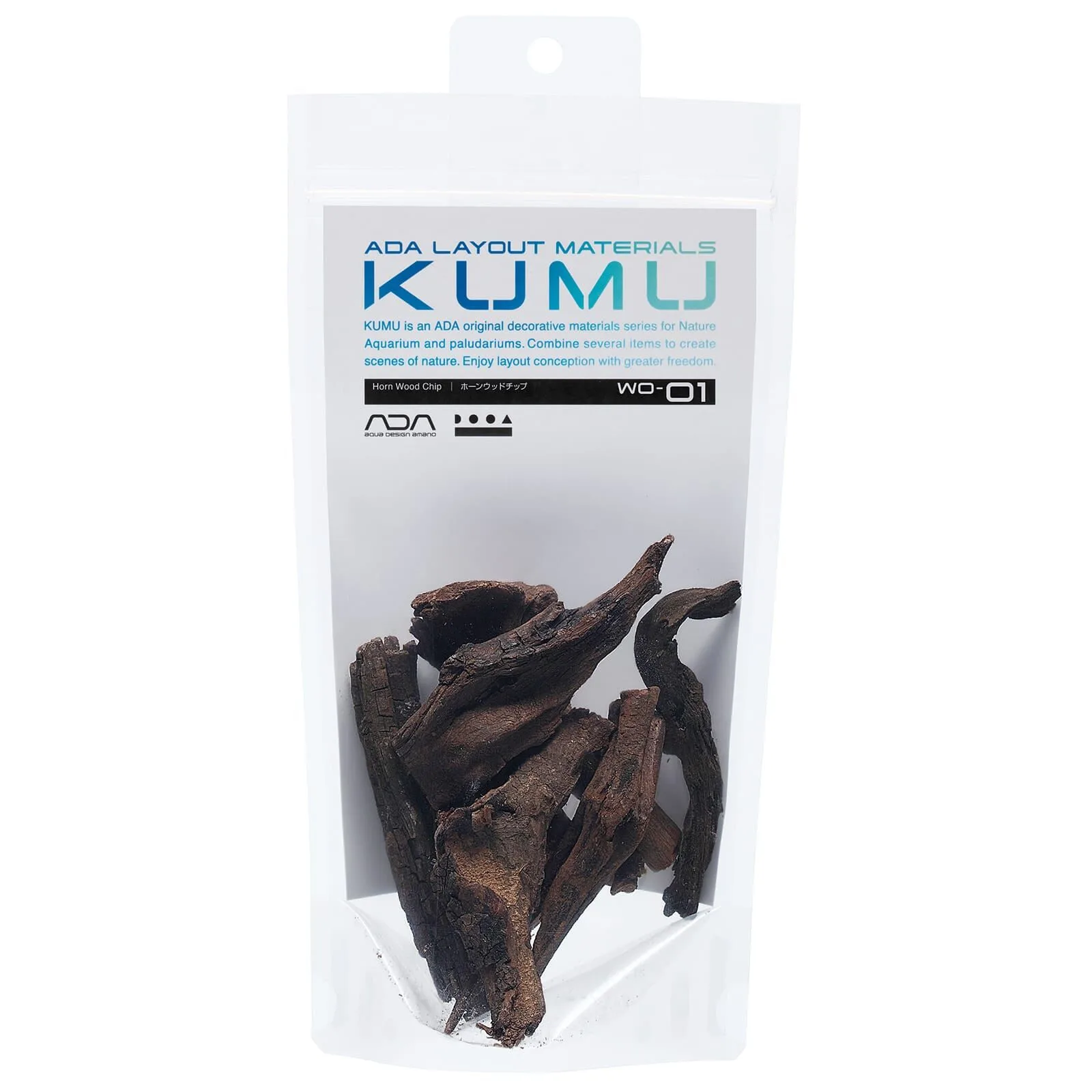 חתיכות גזעים מינייטורים 85 גרם ADA Horn Wood WO-01