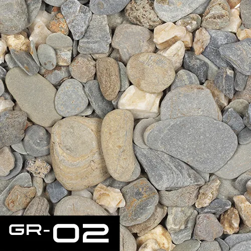 ⁦חצץ קוסמטי 250 מ"ל ADA Flat River Gravel L GR-02⁩ – תמונה ⁦2⁩