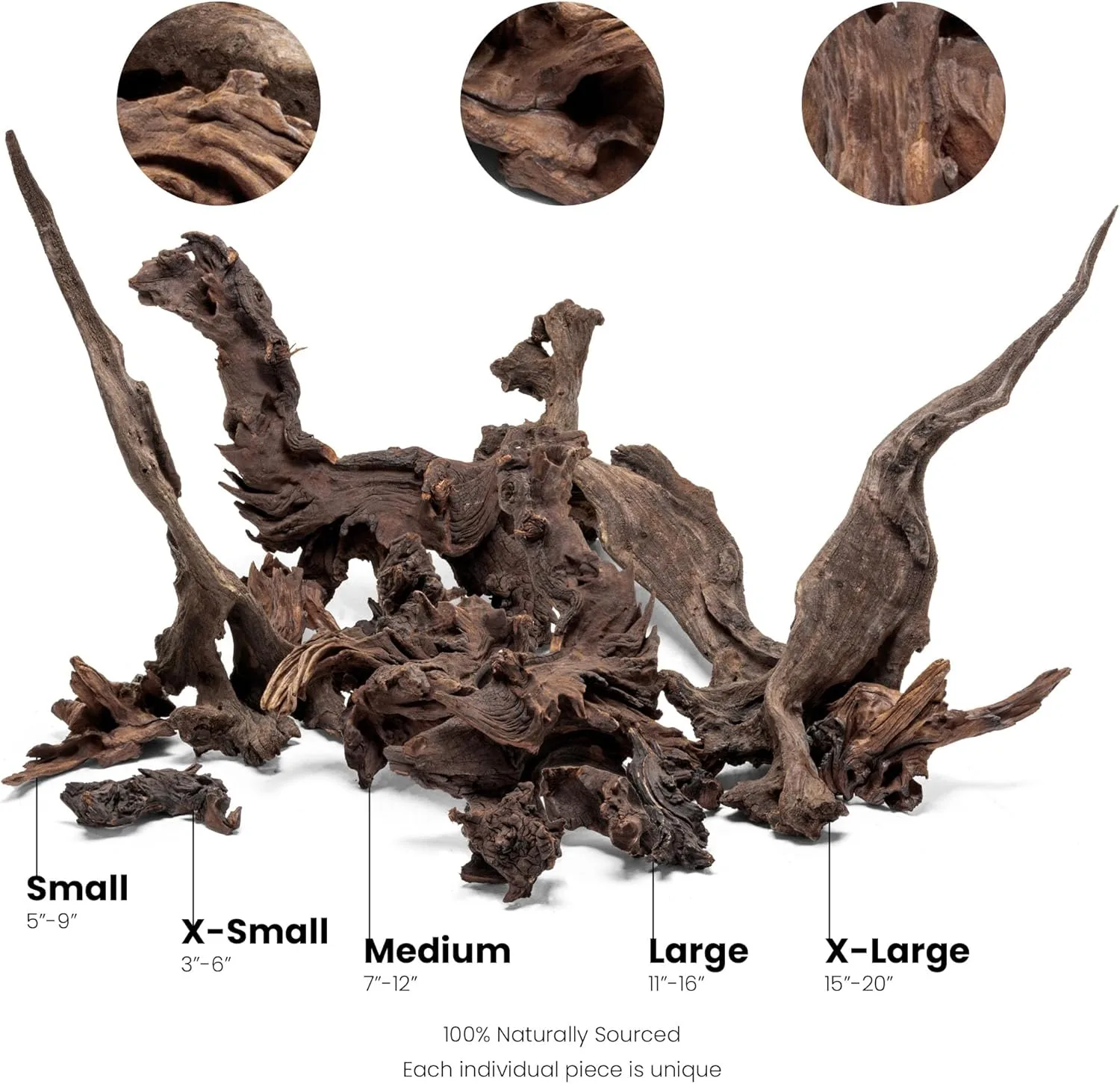 ⁦גזע 10-20 ס"מ UNS MALAYSIAN WOOD XS⁩ – תמונה ⁦3⁩