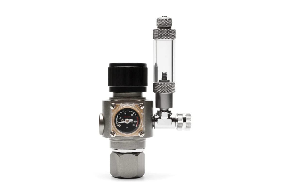 ווסת Co2 עם ברז חשמלי ומונה בועות UNS PRO 1 ווסת Co2 עם ברז חשמלי ומונה בועות UNS PRO